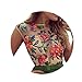 ROPALIA Women's Letter Print Backless One Piece Monokini Bikini XL Black