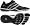 Black/Metallic Silver/Black