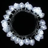 Innoo Tech 4M 40 LED Fairy string light Battery operated heart styled for Christmas, Partys, Wedding, New Year Decorations, etc(White)