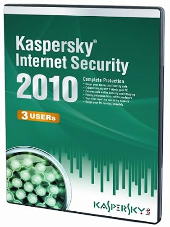 Kaspersky Internet Security 3 User, 1 Year License, 2010 (PC CD)