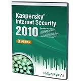 Kaspersky Internet Security 3 User, 1 Year License, 2010 (PC CD)by Kaspersky Lab