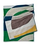 Citta Design 'Flux' Designer Oversized Beach Towel, Beautiful Indian Cotton, 38x70 inches