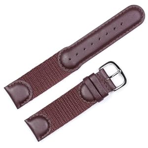 Swiss Army Watchband Brown 18mm Watch band - by deBeer