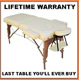 TM *LaMassa/BestBuys - $129.00 Massage Table Bed Spa Portable - Package (Includes FREE Carry Case, Massage DVD, And Spa Music CD k#Pro2m (Cream)