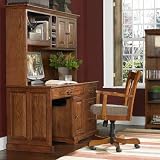 Riverside Seville Square 58 Inch Computer Desk and Hutch