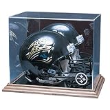 Pittsburgh Steelers Nfl Full Size Football Helmet Display Case (Wood Base)