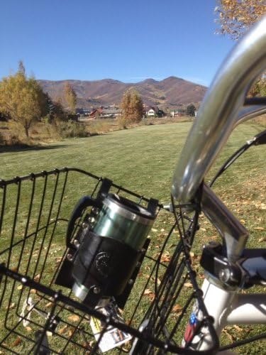 Rocky Mountain Holster Leather Bicycle Cup Holder - Black