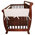 Set of Two Fleece 27" Side Rail Cover for Convertible Cribs- White