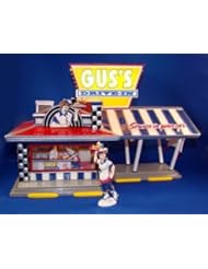 Single Detail Page Misc: Department 56 Snow Village "Guss Drive-In" - Department 56