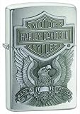 Fox Harley Davidson Emblem Zippo Lighter, Chrome