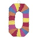 Multicolor Number 0 Pinata