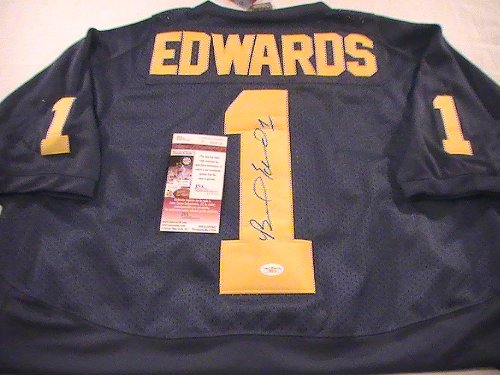 BRAYLON EDWARDS SIGNED AUTOGRAPHED JERSEY MICHIGAN WOLVERINES COA JSA
