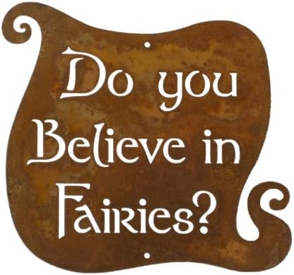 Do You Believe in Fairies Steel Wall Sign