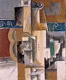 Violin and Guitar By Pablo Picasso. Size 20 X 24 Stretched Canvas Art Print