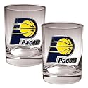 NIB Indiana Pacers NBA 2pc Rocks Glass Cup Set