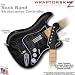Colorburst Gray WraptorSkinz Skin fits Rock Band Stratocaster Guitar for Nintendo Wii, XBOX 360, PS2 & PS3 (GUITAR NOT INCLUDED)