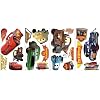 Fun House - 711609 - Ameublement et D�coration - Stickers Repositionnables 4 Planches - Disney Cars