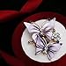 Merdia Elegant Butterfly Brooches Pins for Women - Purple [Jewelry]