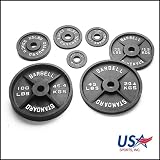 10 Pound Black Olympic Weight Plates - 1 Pair