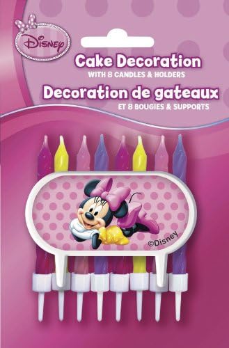 Minnie Mouse Cake Decorator with 8 Candles