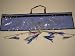 Saltwater Fishing Lure Spreader Bar Splash Bar Blue and White Feather Rig with Hook FREE SHIPPING AND 20% CUSTOMER APPRECIATION DISCOUNT!