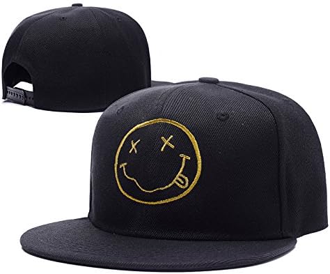 JRICK Nirvana Rock Band Adjustable Snapback Embroidery Hats Caps