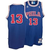 Wilt Chamberlain 76ers Blue NBA Replica Jersey