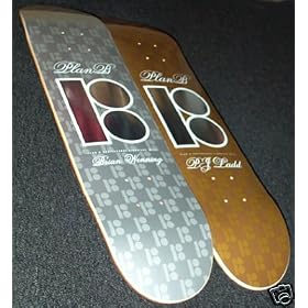 2 Plan B Metallic PJ Ladd Wenning 7.5 Skateboard Deck