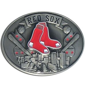 Click to buy Boston Red Sox Logo Merchandise: Red Sox Belt Buckle from Amazon!