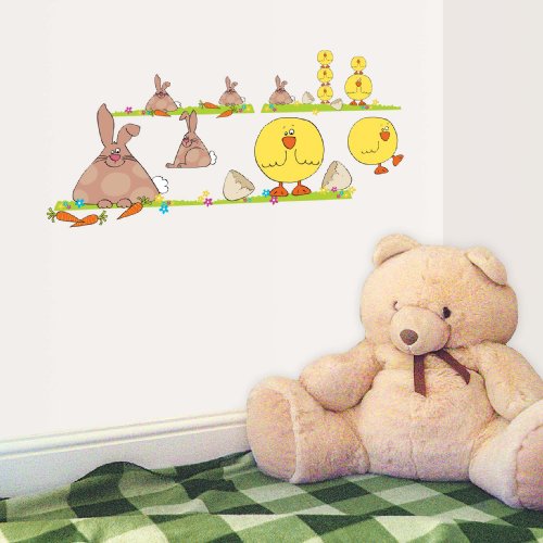 Eurographics DS-LIF1035 Decosticker Bunnies und Chicks, 25 x 35 cm Preisvergleich