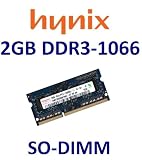 Produkt-Bild: Hynix Original 2 GB 204 pin DDR3-1066 SO-DIMM (1066Mhz, PC3-8500S, CL7, 256Mx8) - Part HMT325S6BFR8C-G7 - mit Netbookspezifischer Chipstruktur - passend f&uuml;r alle aktuellen DDR3 Netbooks mit DDR3-1066 / DDR3-800 Standard