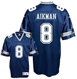 Men`s Dallas Cowboys #8 Troy Aikman Legends Navy Replica Jersey