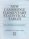New Cambridge elementary statistical tables
