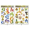 NUMBER Childrens Wall Stickers for Girls & Boys Bedroom, Childrens Playroom or Babies Nursery - 24 Stickers in Total (Kids Stickarounds, Learning to Count, Numbers 0 to 9) SUPPLIED ON 2 SHEETS