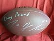 Joe Haden Autographed NFL Wilson Composite Football with "Dawg Pound" Inscription, Cleveland Browns, Florida Gators, Proof Photo of Joe Signing for Us.