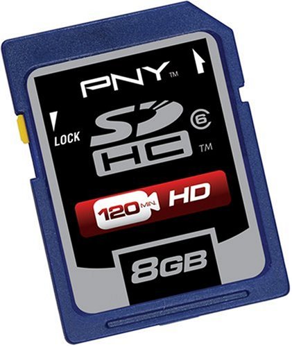 PNY P-SDHC8G6-DVDC 8 GB Class 6 Secure Digital High-Capacity Card