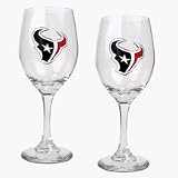 Houston Texans 2 Piece Wine Glass Set