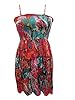 Bohemian Dress Floral Printed Cotton Spaghetti Sundress