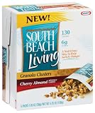 South Beach Living Granola Clusters, Cherry Almond, 5.25-Ounce Boxes (Pack of 6)