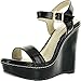 Kayleen CHERI-1 Women's Patent Strappy High Heel Platform Wedge Sandals