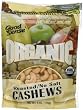 Good Sense Roasted Cashews, Unsalted, Organic, 6 ounce Bags (Pack of 12)