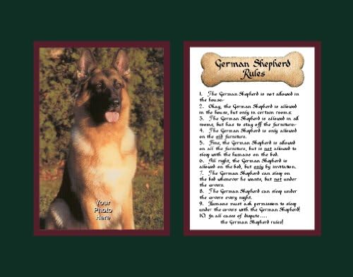 Dog Rules German Shepherd Wall Decor Pet Saying