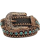 UPC 701340548428 product image for Nocona Women's Copper Nailhead Turquoise Belt Black Small | upcitemdb.com