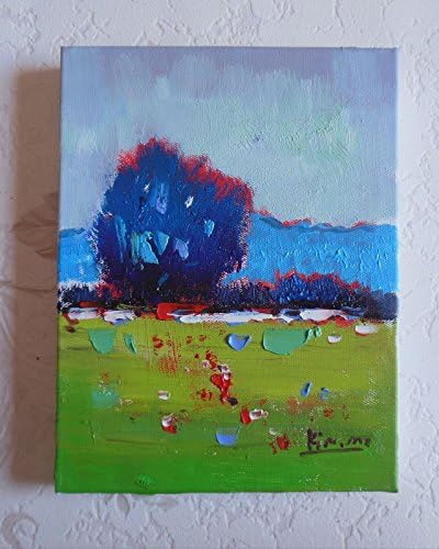 High Quality California Original Modern Art Stretched Canvas Signed 8x10" Ready To Hand Oil Painting Landscape A2043