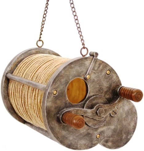 Antique Fishing Reel Birdhouse by Wildlife Creations