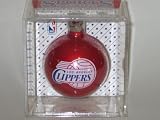 LOS ANGELES CLIPPERS (2 5/8 In Diameter) Glass Logo CHRISTMAS ORNAMENT