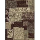 Central Oriental 8914DW58 Encore Nadya Dark Wine 5-Feet by 7-Feet 6-Inch Area Rug