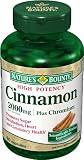 Nature's Bounty High Potency Cinnamon 2000mg Plus Chromium 400mcg, 60-Count