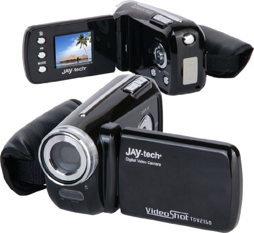Produkt-Bild: JAY-tech VideoShot TDV2160 Camcorder (3 Megapixel, 3,8 cm (1,5 Zoll) LCD Display, 4-fach digitaler Zoom, 32MB interner Speicher, SDHC Karten-Slot) schwarz