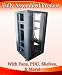 PDW 18u Floor Standing Server Rack Cabinet w/2 Shelves, 1 PDU and 4 Fans 31.5